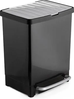 Productafbeelding van Famanu recyclingafvalcontainer, 25 liter - zwart