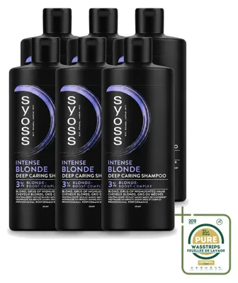Zdjęcie produktu dla 6 sztuk szamponu Syoss Intense Blonde - 440 ml - zestaw ekonomiczny