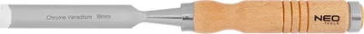 Produktbild von NEO TOOLS Holzmeißel, Meißel, Stechbeitel, Klingenbreite 10-38 mm, Klinge aus CrV-Stahl, Holzgriff fur Komfort, Schlagverstärkung (18mm)