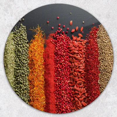 Produktbild von Glas-Herdabdeckplatten Glaskeramikkochfeld-Abdeckung Spritzschutz Glas Runden Schneidebrett fi40 cm - Farbzusätze