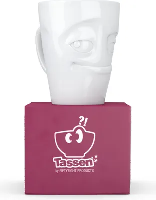 Obrázok produktu pre FIFTYEIGHT PRODUCTS T018201 FIFTYEIGHT Henkelbecher 350ml - Verschmitzt weiß