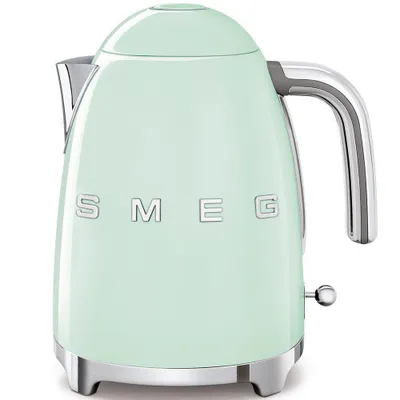 Produktbild von SMEG Wasserkocher Edelstahl 1,7 L Fassung, 2400 W, Wasser Kocher, 2400,00 W, 360° Basis, BPA- Frei, elektrischer - Hochglanz Turkis