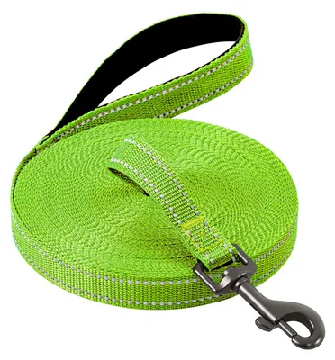Trainingsleine für Hunde, reflektierend, 3–20 m, gepolsterter Griff