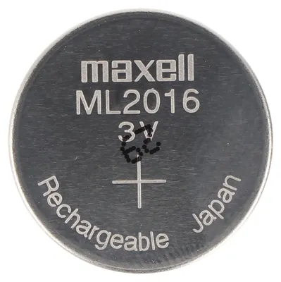 Produktbild von MAXELL ML2016 Li-ion Knopfzelle Li-Mn 3V 25mAh wiederaufladbare Knopfzelle