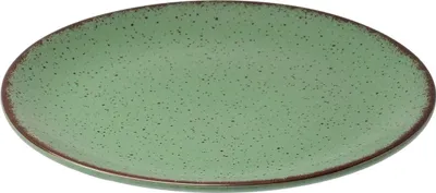 Produktbild von ESTIA | Dessertteller - Essteller - grün 21 cm - aus Porzellan - Teller - Flachteller - Kuchenteller