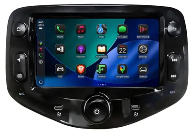 Immagine prodotto di Autoradio Android da 7'' con 64 GB per Peugeot 108, Toyota Aygo, Citroën C1 2015-2021 CarPlay Android Auto Navi Bluetooth DAB+ Telecamera di ret
