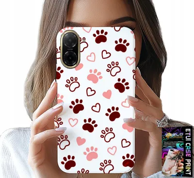 Image de Étui pour Xiaomi Poco X7 Pro 5G - Pattes de chien sur fond blanc, chien, chat, ours