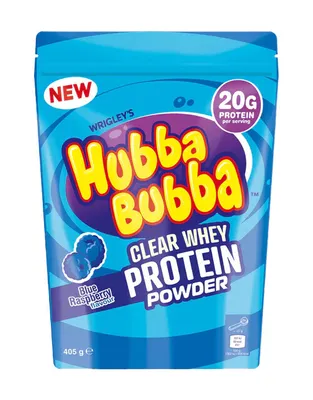 Obrázek produktu pro Hubba Bubba Clear Whey Protein Powder, 405 g, modrá malina