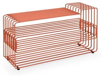 Produktbild von MyWIRE Schuhbank "Vena" - sunset coral