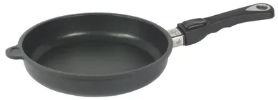 Produktbild von AMT Gastroguss I-524-Z20B Bratpfanne, 24 cm max. Durchmesser, Gusseisen/Gussaluminium, Induktionsherd-geeignet, Antihaftbeschichtung, abnehmbarer Griff