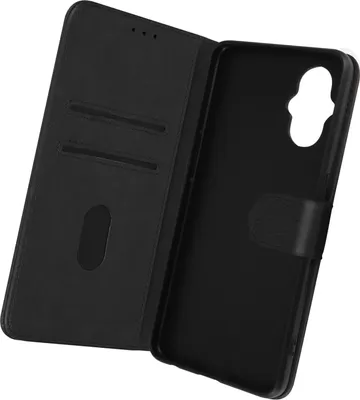 Zdjęcie produktu dla Avizar, skórzane etui z funkcją podstawki dla Oppo Reno 8 Lite 5G, czarne