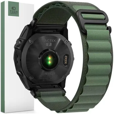 Obrázok produktu pre Tech-Protect Nylon Pro Garmin Fenix 5 / 6 / 6 Pro / 7 Military Green