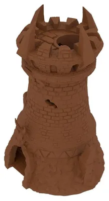 Produktbild von 3D Würfelturm Fighter braun – Tabletop & Rollenspiel Zubehör