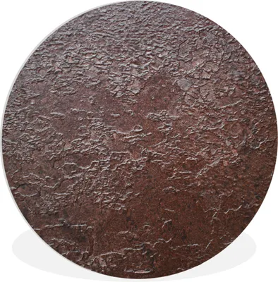 Produktbild von MuchoWow® Rundes Wandbild - Runde Bilder Rost - Industriell - Metall Ø 60 cm Kreis Wanddekoration Kunststoff - Wandkreis - Wandschmuck - Wand Kreis - Das Schlafzimmer - Die Bilder - Wandmalerei - Kunst für das Haus - das Plastik