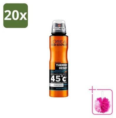 Produktbild von 20 x L'Oréal Men Expert Deo Spray Thermic Resist - 150 ml - Sparpackung - 20 Stücke
