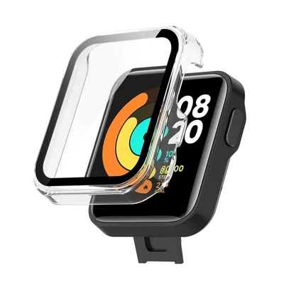 Produktbild von Für Xiaomi Mi Watch Lite Schutzhülle PC / gehärtetes Glas Transparent Schutz