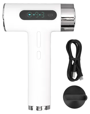 Obrázek produktu pro Bezdrátový fén, 300 W, 100 000 otáček za minutu, nabíjení přes USB, 9 nastavení rychlosti vzduchu, 3 nastavení teploty, přenosný, vhodný pro cestování