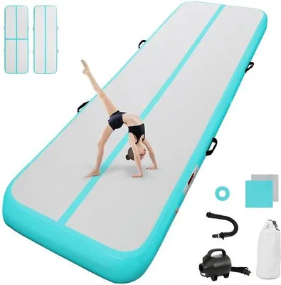Produktbild von Elektrische Luftpumpe, 10 cm/20 cm hoch, 2 m/3 m/4 m/5 m/6 m, aufblasbare Turnmatte, Matte, Gymnastikmatte, Yogamatte, für Camping, Trainingsmatte