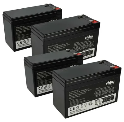 Produktbild von vhbw 4x Akku Ersatz für APC RBC48 für USV (7200 mAh, 12 V, AGM)