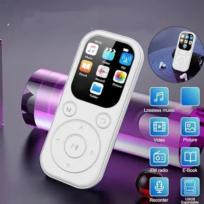 Zdjęcie produktu dla Przenośny odtwarzacz MP3 z Bluetooth 5.4 i 128 GB pamięci