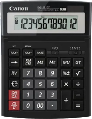 Produktbild von Canon WS-1210T Tischrechner schwarz