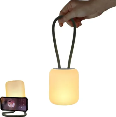 Produktbild von Campinglampe,flexible Outdoorlampe zum Aufhängen,Hinstellen und Montieren,dimmbare Campingleuchte,wiederaufladbar,Campinglicht,Outdoor Tischlampe,Grün