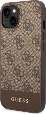Produktbild von Guess Guhcp14Mg4Glbr Iphone 14 Plus 6,7"" Brązowy/Braun Hartschale 4G Streifen Kollektion