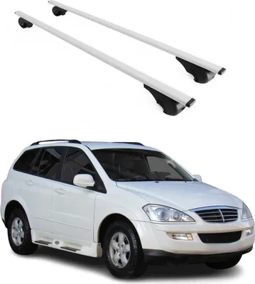 Produktbild von Dachträger Gepäckträger für Ssangyong Kyron 2005-2014 Grundträger Metall Grau 2x