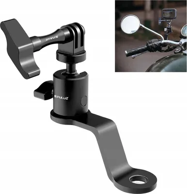 Zdjęcie produktu dla Uchwyt Lusterko na Motor Quad Skuter Rower do Kamery Aparatu Telefonu GoPro / PU1056B