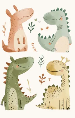 Obrázok produktu pre Plagát 13 x 18 cm Motívy pre deti, dievčatá a chlapcov – Dinosaury