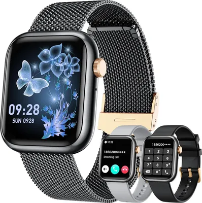 Produktbild von Herren Smartwatch mit Telefonfunktion 1.83" Fitness Uhr mit 120+ Sportmodi Herzfrequenz Schlafmonitor Schrittzähler & IP68 wasserdicht