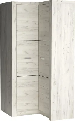 Produktbild von Masseno Drehtürenschrank ZERI 106/192/58 cm 2-türig Eiche Bianco