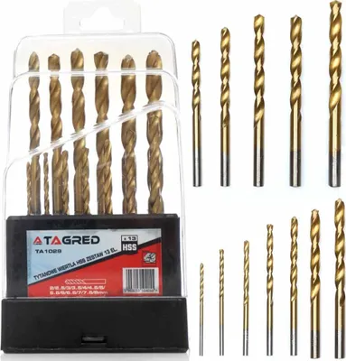 Produktbild von Spiralbohrer Titan HSS 2,0 - 8,0 mm Metallbohrer Set DIN 338