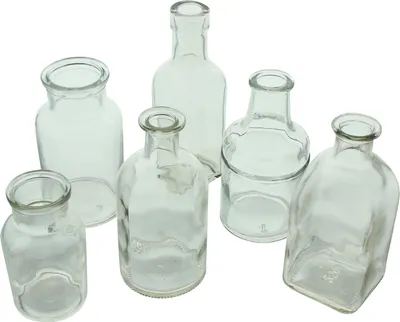 Produktbild von Vase 'Solid', 6er Set Gefäß Dekoration Tisch Deko Blumen zeitlos