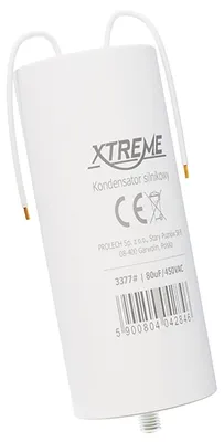 Imagen del producto de Condensador Xtreme-Motor (80 µF, 450 VAC, con cables)