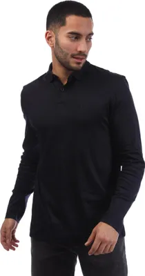 Produktbild von Boss - "Pirol" Poloshirt für Herren, Langärmlig GT11667 (M) (Dunkelblau)