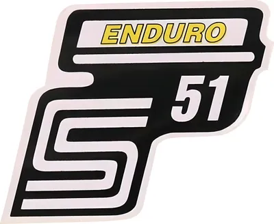 Obrázek produktu pro Schriftzug S51 Enduro Folie / Aufkleber gelb für Simson S51