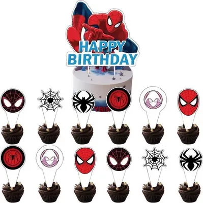 Obrázek produktu pro Zápich do dortu a muffinů - Spiderman - Cakesicq