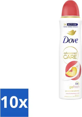 Produktbild von Dove Deodorant Spray - Pfirsich & Weiße Blüte - 150 ml - Vorteilspack - 10 Stücke