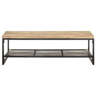 Image de vidaXL Table basse 110x60x35 cm manguier massif