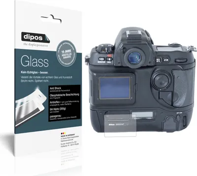 Produktbild von 1x Schutzfolie für Nikon D1 matt - Anti-Shock 9H Folie dipos Glass Kunststoffglas