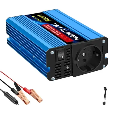 Produktbild von Reiner Sinus-Wechselrichter, 4000W Leistung, LCD-Anzeige, 1600W EU, 12V, 220V 50HZ