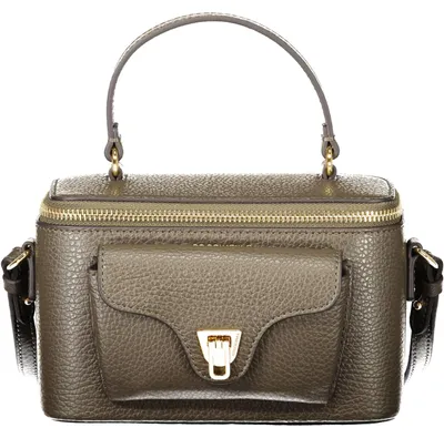 Produktbild von Elegante Damenhandtasche Braun mit Schultergurt und Drehverschluss