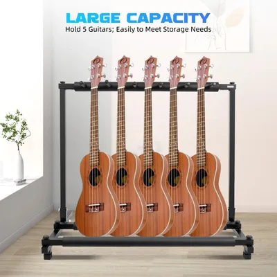 Image de Elzusha - Support pour plusieurs guitares, avec pieds réglables