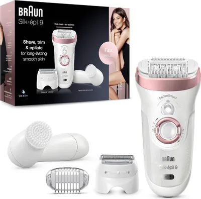Produktbild von Braun Silk-épil 9 81770436 Epilierer 40 Pinzette Weiß