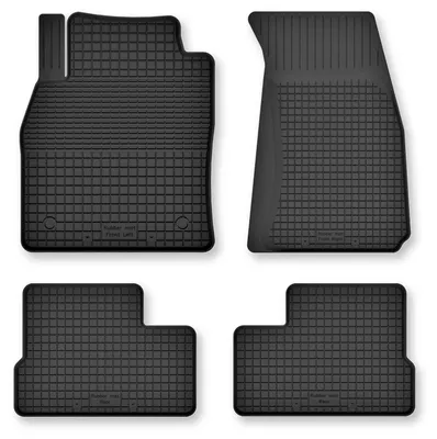 Productafbeelding van Rubberen automatten voor Jeep Cherokee KL vanaf 2013 (SUV) – 4-delig, zwart, op maat – Wielganizator Semi-Universal