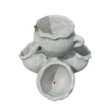 Produktbild von Schöne Pflanzschalen aus Steinguss Neu Frostfest Witterungsbeständig, Amphore Phiole bepflanzbar Gartenskulptur Steinfigur PO-2514