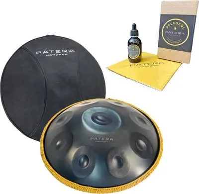 Produktbild von Patera Handpan HPEM-3 E-Minor mit Pflege-Öl