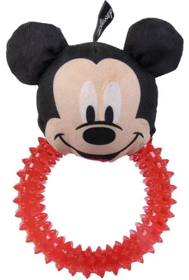 Image de Mickey Rouge Anneau De Dentition Pour Chiens