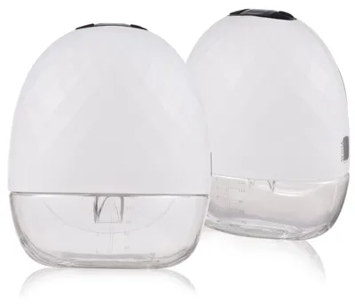 Produktbild von 2er-Pack tragbare, tragbare Milchpumpe, freihändige elektrische Milchpumpe zum Stillen, 4 Modi, 9 Saugstufen, geräuscharm, integrierter Akku mit 150 ml Milchauffangbehälter für Zuhause, Reisen